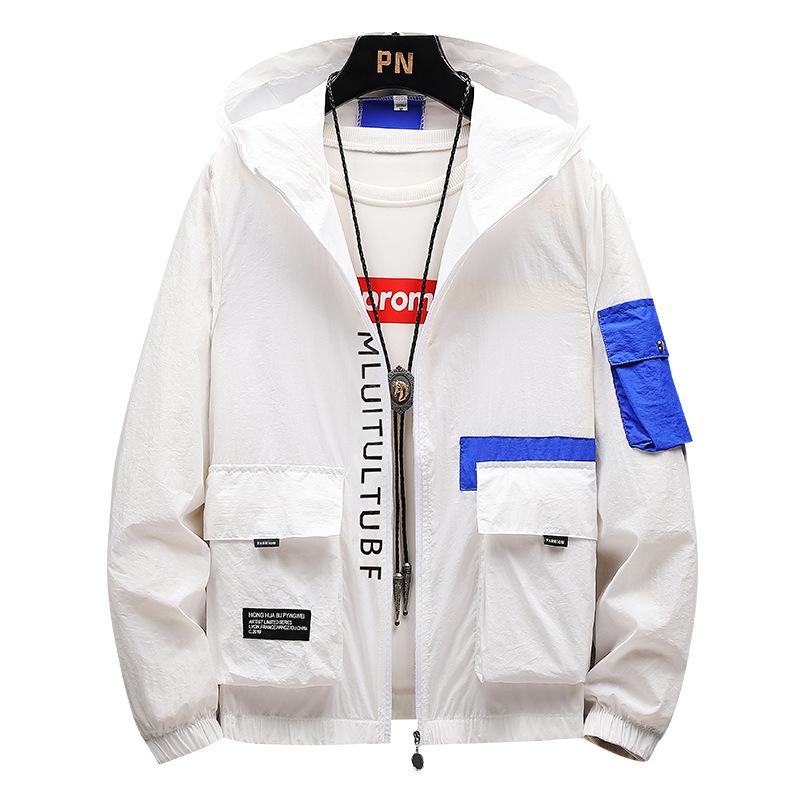 Ropa de protección solar para hombre de moda nueva casual talla grande verano exterior ropa de protección solar chaqueta tops chaqueta para hombre
