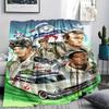 1 STuks Ghostbusters Print Flanellen Deken, Hoge Kwaliteit, Alle Seizoenen, Woondecoratie, Warmte en Comfort, Perfect voor Kerstcadeaus