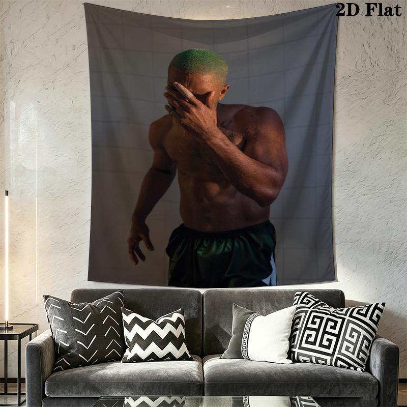 Frank Ocean Wandteppich Ästhetischer Wandbehang Bedruckte Stoffdecke Dekorative Wandteppiche für Schlafzimmer Wohnzimmer Heimdekoration