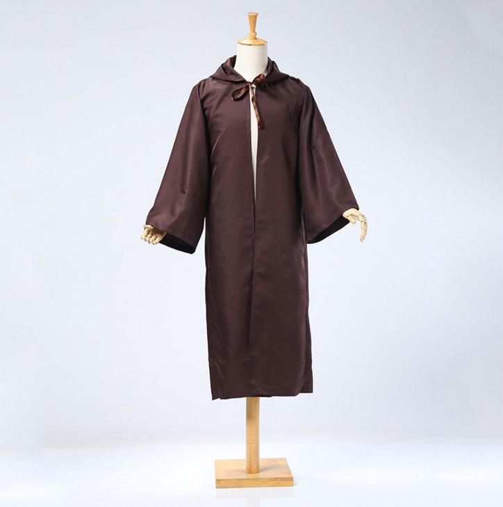 Mantello Medievale da Mago con Cappuccio: Robe Cosplay a Maniche Lunghe 5 Colori