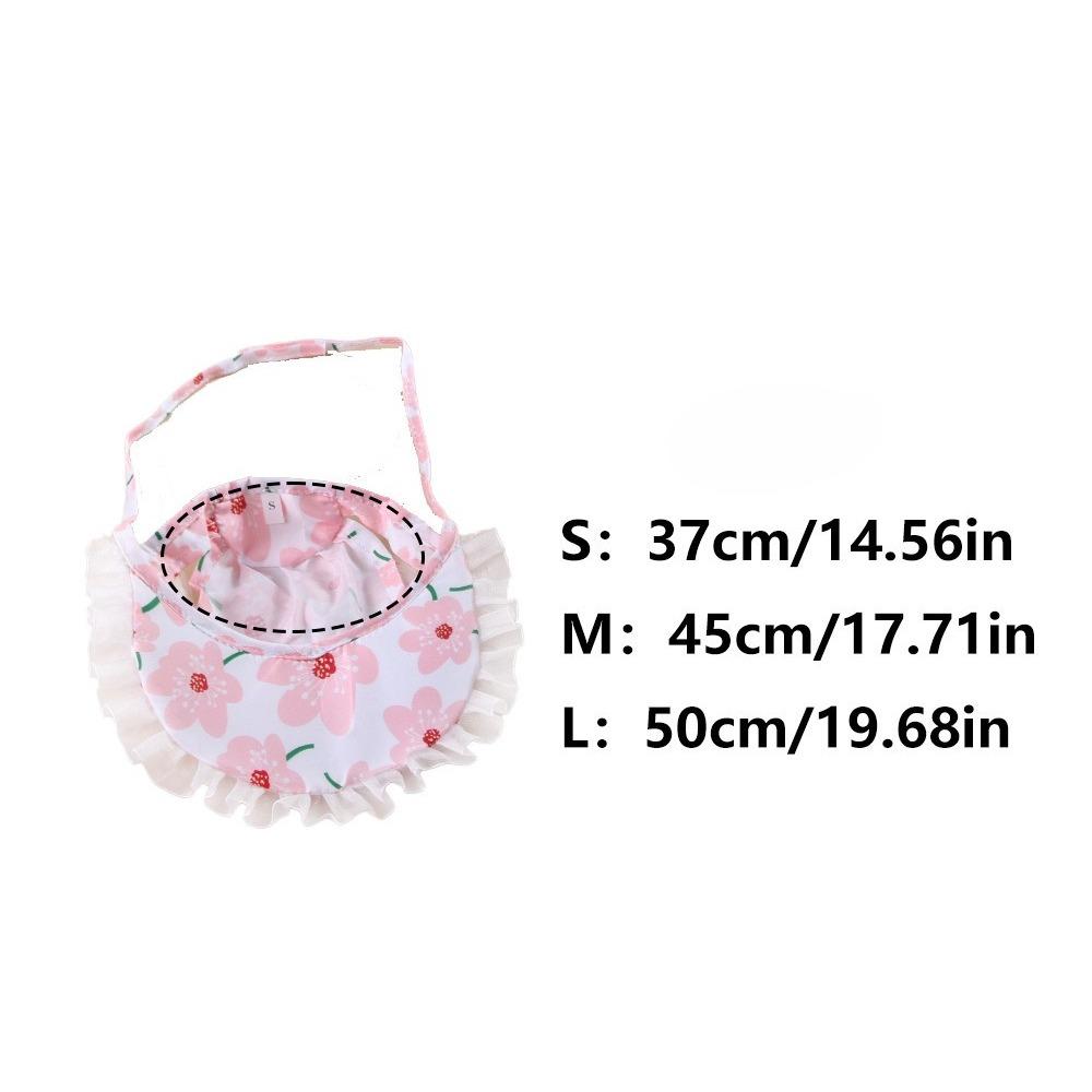 New Cat Hat Lace Princess Hat, Sunshade Pet Hat Floral Lace Dog Hat