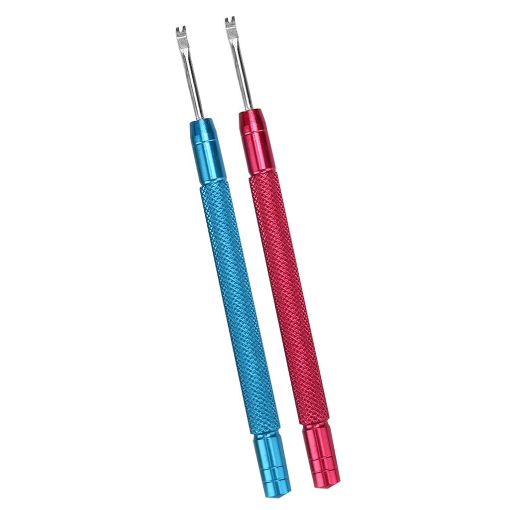 2pcs Watch Hands Lever Watch Needle Lifting Removing Watch Repair Accessory (Red Blue)