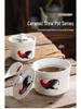 Retro Chinese Ceramic Stew Pot for Single Servings - Ideal for Soup, Dessert, and Bird's Nest Stews