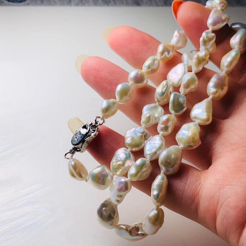 Necklace, Women's, Freshwater Pearls, Approximately 9mm Irregular Shape, Fashionable, Trendy, Versatile, Highly Rated
