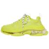 Balenciaga Triple S Clear Sole Fluo Yellow White Women's (Unisex) Chunky Sneakers 544351W2FF27390