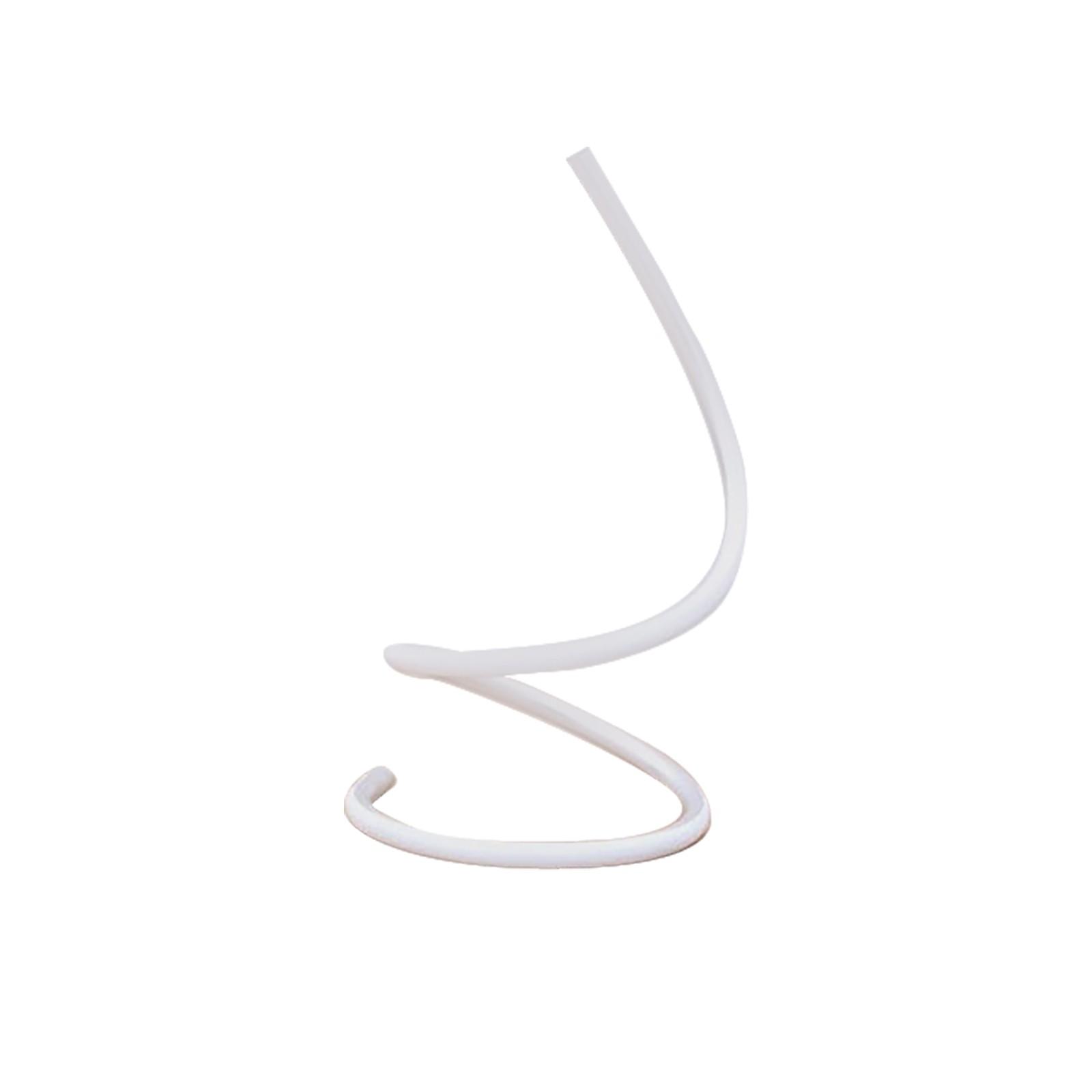 

Светодиодная спиральная настольная лампа, современная светодиодная прикроватная лампа, рабочий светильник для спальни, кабинета, минималистичный акриловый светильник для глаз, идеально подходящий для гостиной белый