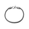 Men's Trendy 925 Sterling Silver Woven Bracelet - European Style Luxury Jewelry