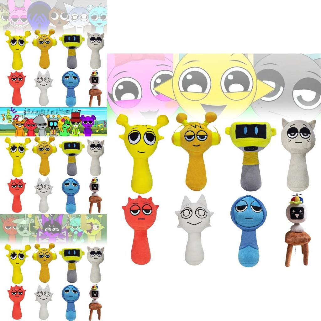 Sprunki Plüsch Musik Spiel Roboter Spielzeug Festliches Geschenk Ideal für Kinder und Sammler 20cm