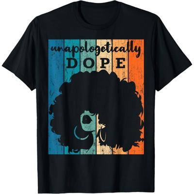 Unverblümt Dope Schwarze Geschichte Monat Afroamerikanisches Kurzarm-T-Shirt