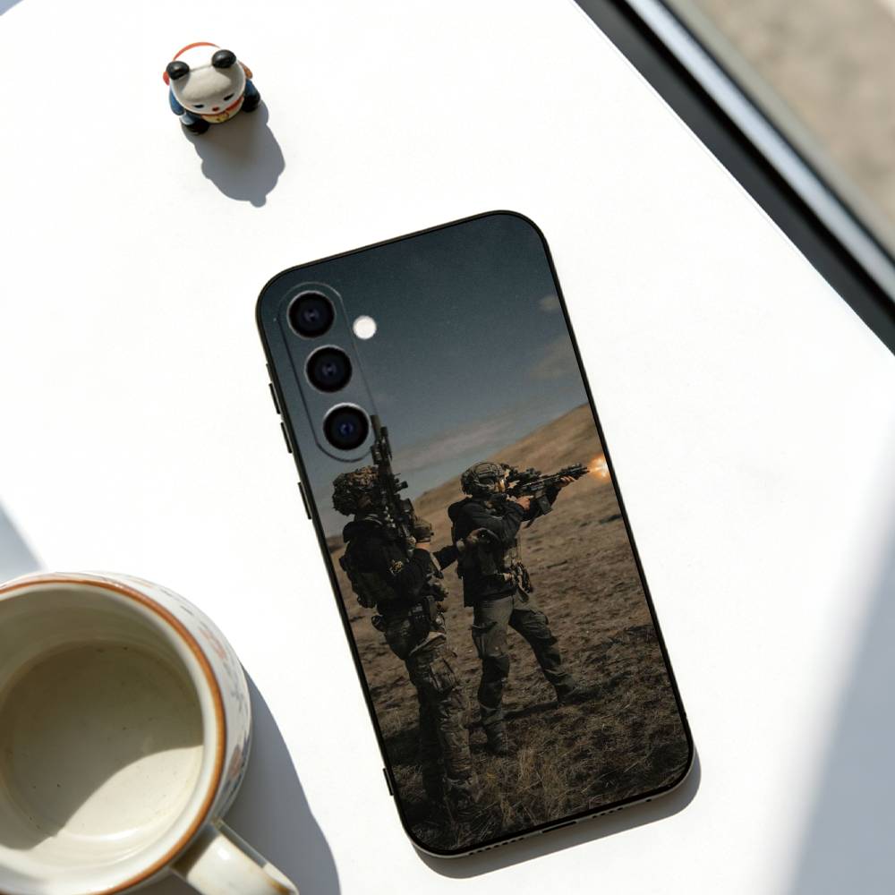 Army special forces Phone Case For Samsung Galaxy A73,A72,A71,A70,A53,A52,A51,Soft Silicone Black Cover