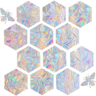 Bee Hexagonal Non-adhesive Static Glass Adsorption Stickers Anti-impact Glass Stickers PET Film Glass Stickers