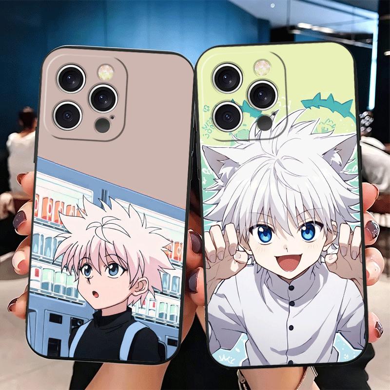Hunter X-Hunters Cute Soft Phone Case for iPhone 16 16E 17 Air 15 Pro Max 14 Plus 13 Mini 11 12 7 Black Cover Back Shell