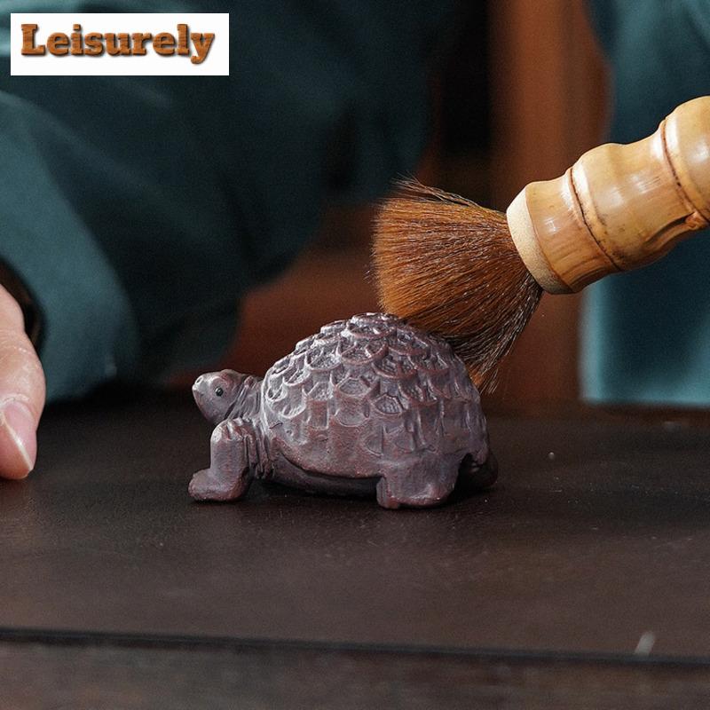 Yixing Lila Ton Reichtum Schildkröte Te Haustier Antike Teespielzeug Teefigur Spielzeug Teestatue Ornamente Kann für Tee aufgezogen werden
