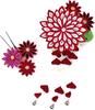 set of hair large and perfect for Kanzashi flower hair one size fits Two-piece tsumami-zaiku ornaments, small, coming-of-age ceremonies. accessories,