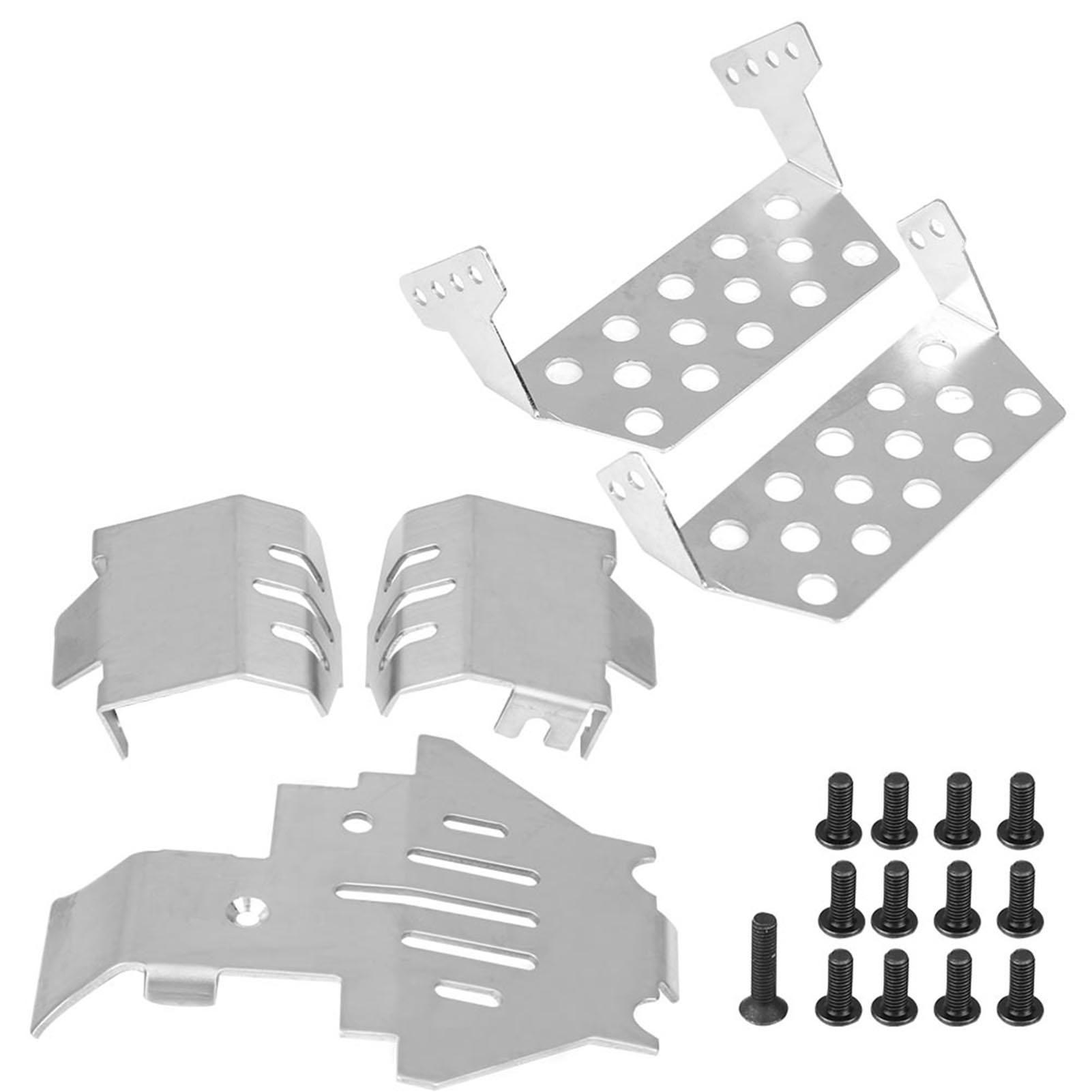 

5 шт. Захист шасі з нержавіючої сталі бронею для захисної пластини для Traxxas TRX-4 82056-4 RC Car