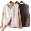 New autumn and winter fur integrated lamb wool vest short autumn and winter casual versatile vest