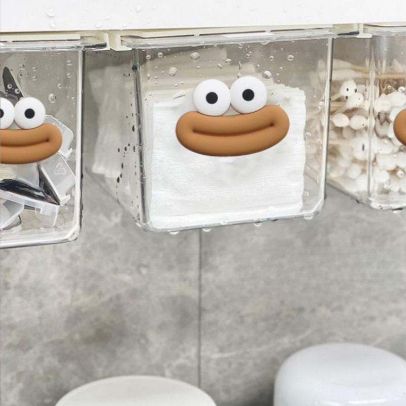 Drawer Style Sundries Cotton Pad Storage Boxes Hidden Jewelry Box Under The Table Home Plastic Small Items Gadget Organize Bins