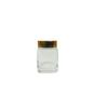 Square Wide-Mouth Transparent Glass Jar for Honey, Jam, Pickles, Chili, or Beef Sauce