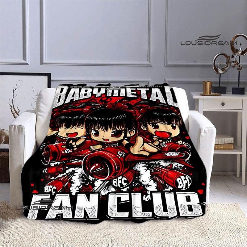 Babymetal kombinovaná deka dětská hřejivá krásná deka flanel měkká a pohodlná domácí cestovní deka dárek k narozeninám