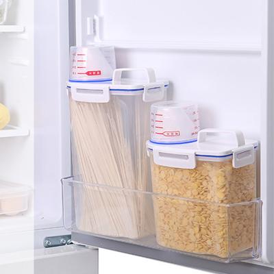 Contenitori per Riso Ermetici Grande Capacità Plastica Trasparente Misurino Contenitore per Conservare il Riso per Cucina