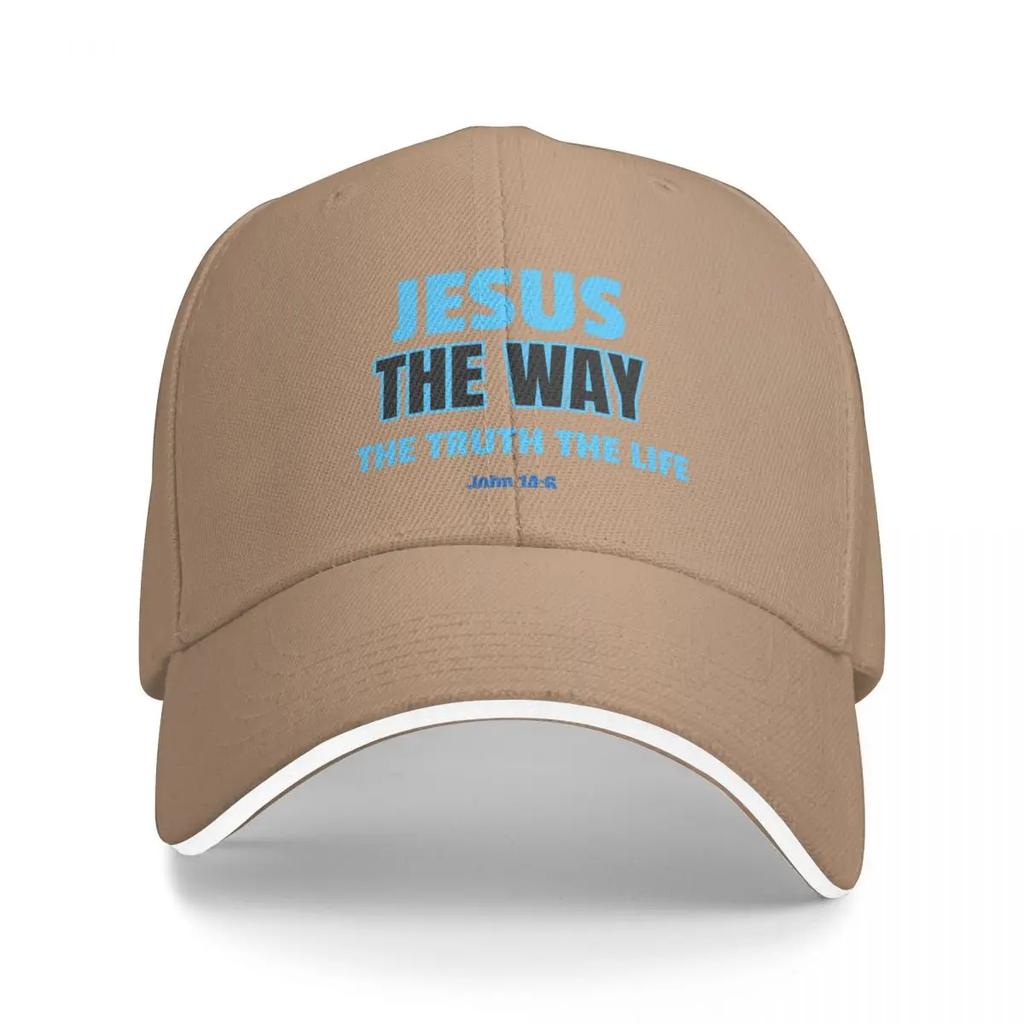 Jesus The Way The Truth The Life John 14:6 Baseball Cap Big Size Hat Beach Outing western Hat Women Hats Men's