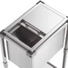 28L Rollende Eisbox Kühlbox Wagen Outdoor Stand-Eisbehälter auf Rädern