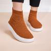 A55 Men's Women's High Top Fly Woven Shoes Socks Sets Foot Mesh Fabric Fashionable Board Sports Leisure Plus Size Trendy