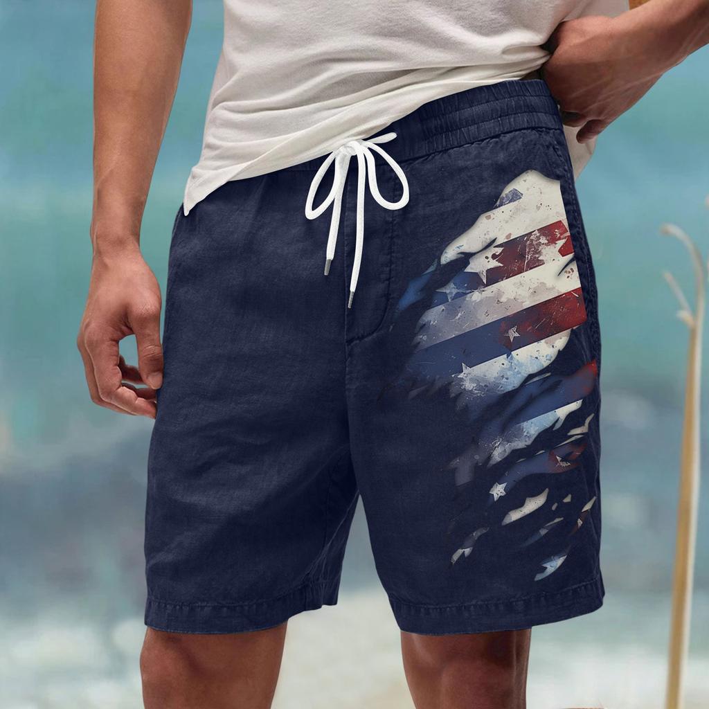 Men's Summer Large Casual Loose Sports Pants Beach Shorts