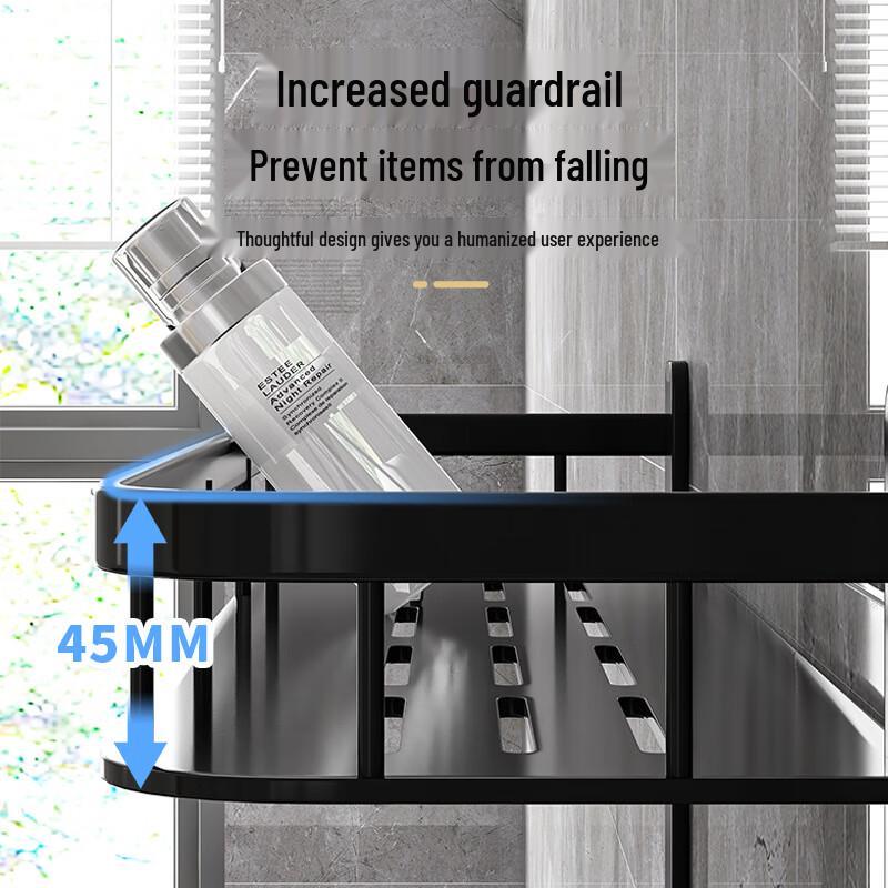 Yingbang Bohrfreies Wandmontiertes Badezimmerregal