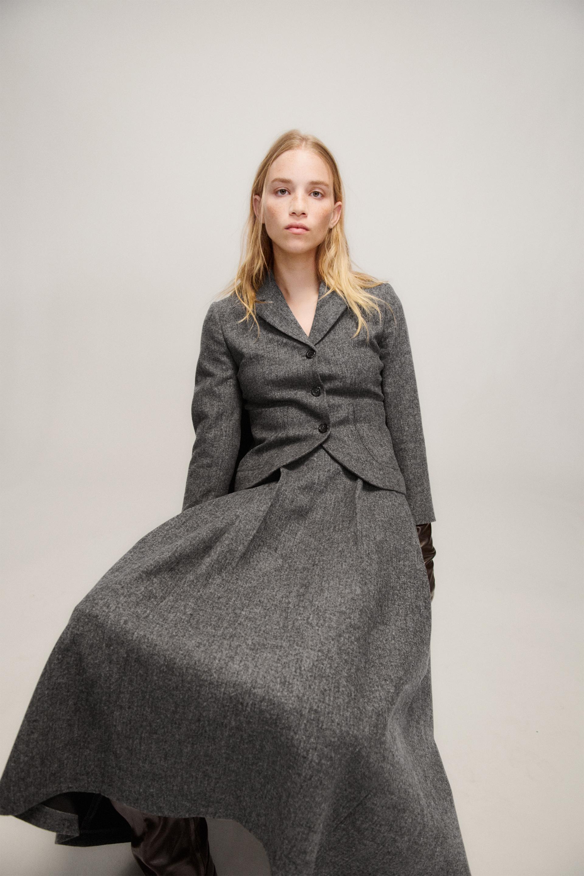 

ZW COLLECTION MINIMALIST WOOL BLEND BLAZER