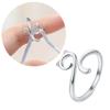 Adjustable Yarn Cat Ears Rings Ornament Modern and Simple Rings Jewelry Personalized Cat Shaped Finger Rings Accessory
