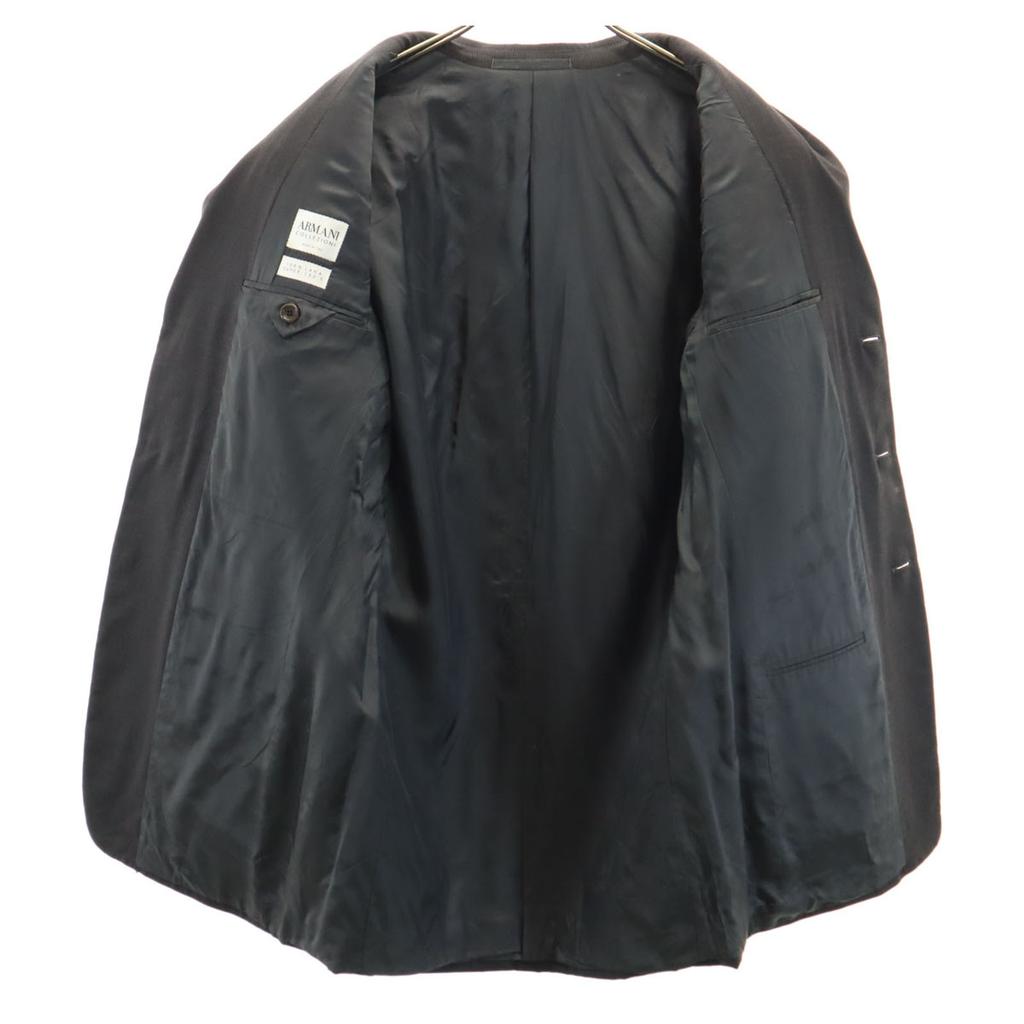 Armani Collezioni Made In Italy Striped Pattern Tailored Jacket 46 Gray Men's Used