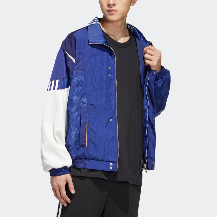 adidas Originals Jackets Unisex Victory Blue Stand Collar Moderate Other HH9962