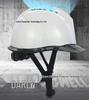 Dalinwell Two-Color Transparent Brim Safety Helmet for Construction - ABS Zhongjian Breathable Design, New National Standard Compliant