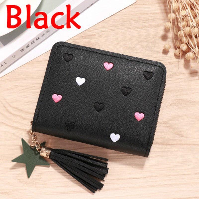 Portfele damskie Piękne dziewczyny Krótki zamek portmonetka Tassel Kobieta Kopertówki Etui na karty Portfel Torby