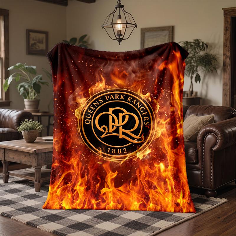 Queens Park Rangers Football Print Flannel Blanket Soft Warm Sofa Bed Throw Blanket For Home Office Bedroom
