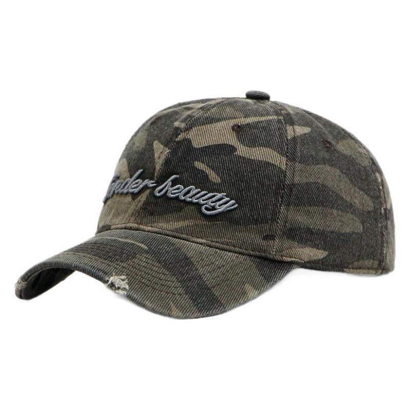 New camouflage embroidered baseball cap female street trendy brand soft top sun hat male autumn cap showing small face
