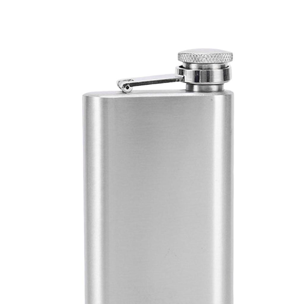 140ml Hip Kettle liquid Flagon Stainless Steel for hunting Hiking