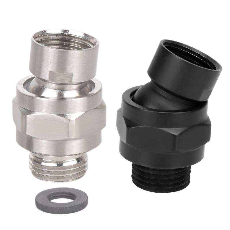 Adjustable Shower Arm Connector Brass Shower Head Swivel Ball Adapter enhances Durability & Rusts Resistance for Bathroom