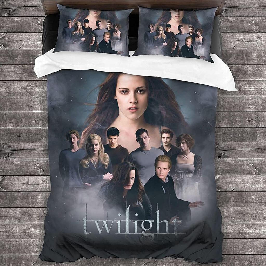 Anime Movie T/wilight 3D Bedding Set Character Printed Duvet Cover Fashion Bed Linens For Adults Kids Twin Full Queen King