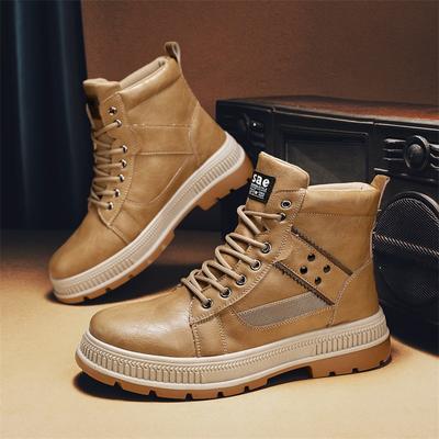WinterBoots Men Casual High Top Shoes Sneakers Motorcycle Roman Ankle Boots Men British Style Outdoor Sneakers Punk Botas Hombre