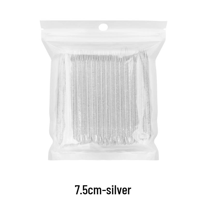 7.5cm Crystal Nail Art Pen: Double-Ended Rhinestone Picker & Flower Painting Tool with Multi-Functional Nail File No Variant