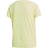 adidas T Shirts Women's Green Crew Neck Moderate Straight Fit CF4440