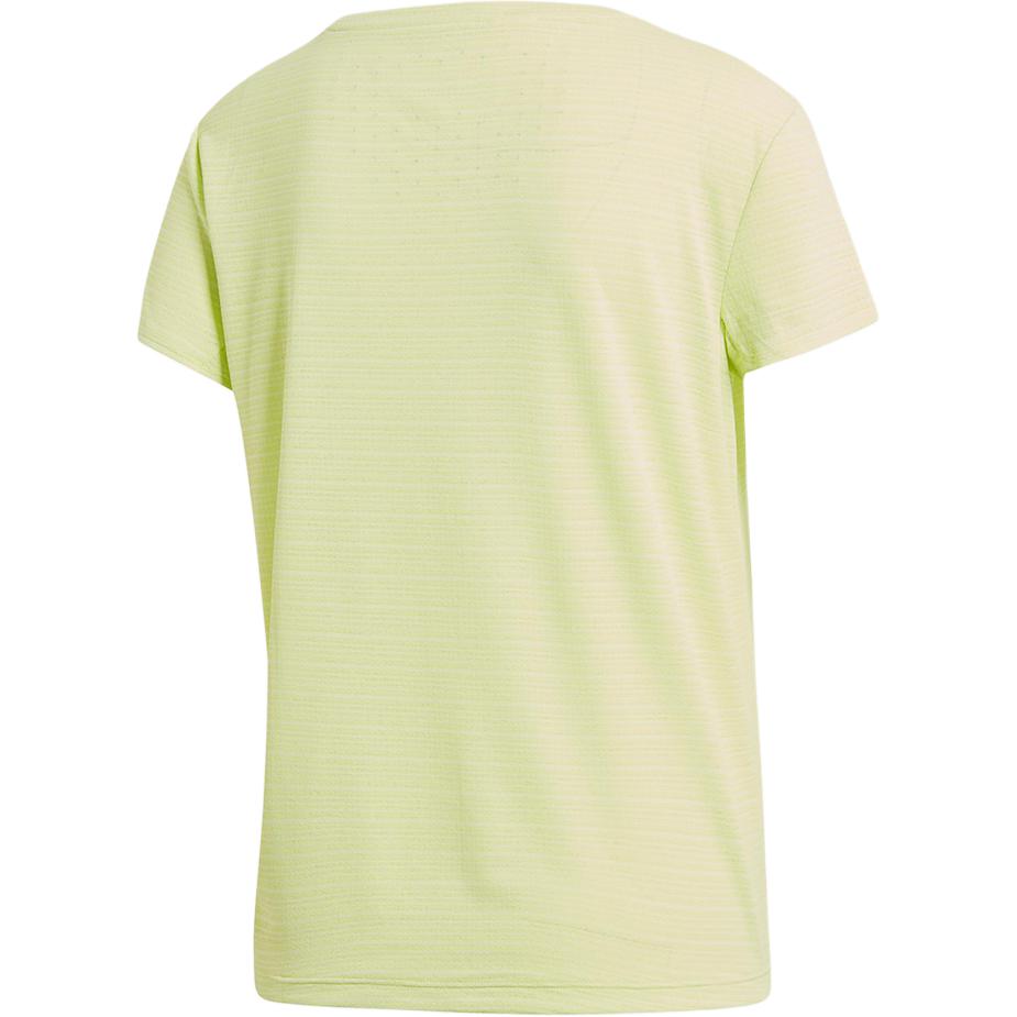 adidas T Shirts Women's Green Crew Neck Moderate Straight Fit CF4440