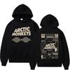 Retro Arctic Monkeys Music Tour Hoodies mit doppelseitigem Print für Damen und Herren, Harajuku Sweatshirt, Oversized Y2K Hoodie, Streetwear