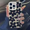 Personalized Black Flower Applicable To Apple 16Pro Mobile Phone Case iPhone15Promax Premium 14Pro New 17 Flowers