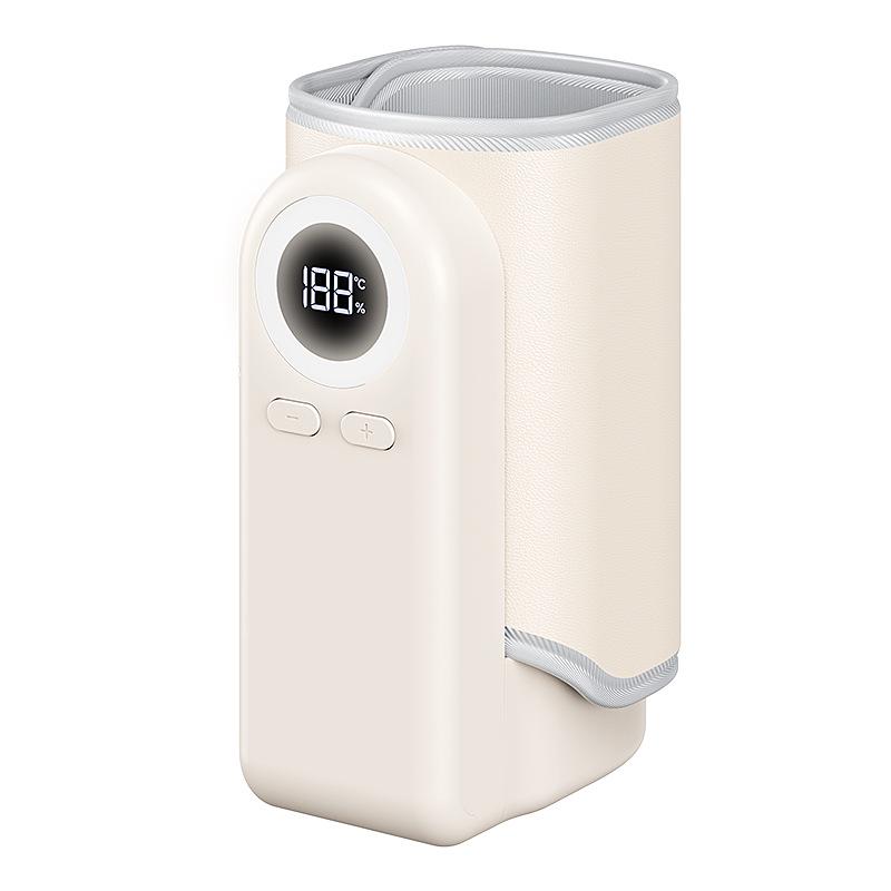 

Portable USB Baby Thermos Bottle with Insulated Cover for Warm Milk Heating слоновая кость/белый