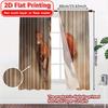 Set Of 2 Minimalist Flat Printing Gallop Duo Popular Curtains Polyester Art Deco Festive Living Room Bedroom Curtain Ideal For Great
