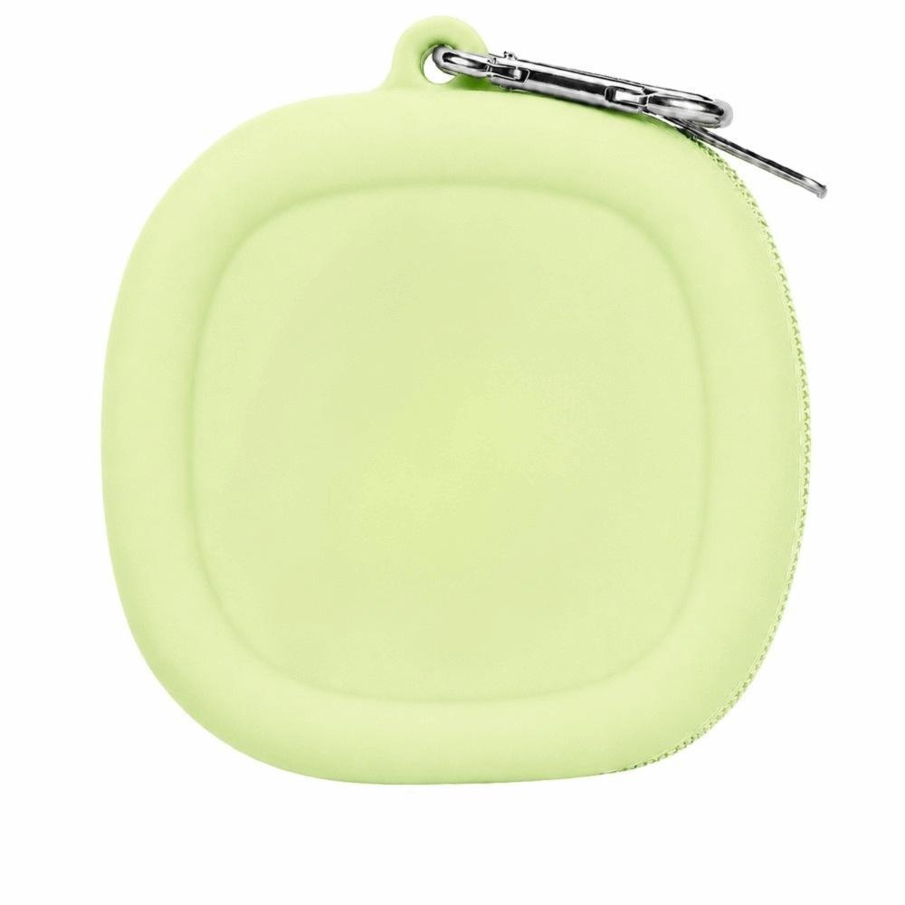 Waterproof Silicone Pet Treat Pouch Smooth Zipper Shockproof Outdoor Dog Food Holder Soft & Flexible Dog Training Snack Bag