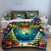 Christmas Trees and Ornaments Bedding Duvet Cover Set Duvet Cover Pillowcases  (1*Duvet Cover 2*Pillowcases, without duvet insert)